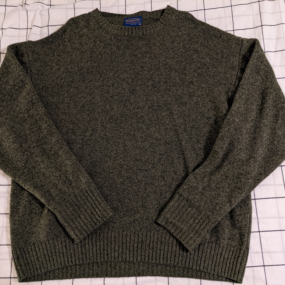 Pendleton Olive Wool Sweater - XXL